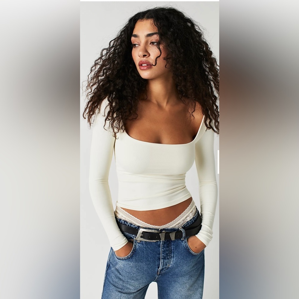 Free people clean lines long sleeve